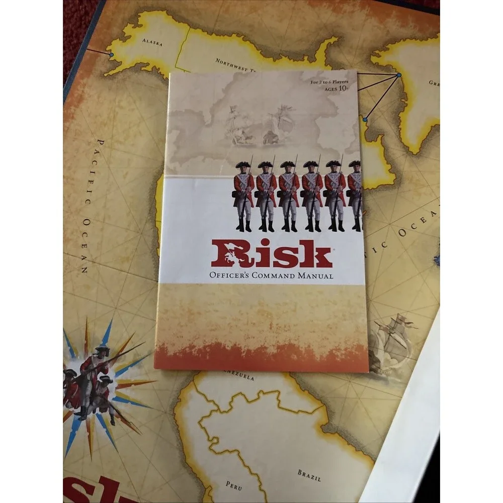 Risk Board Game Hasbro Game Of Global Domination 2003 Strategy 2-6 Players